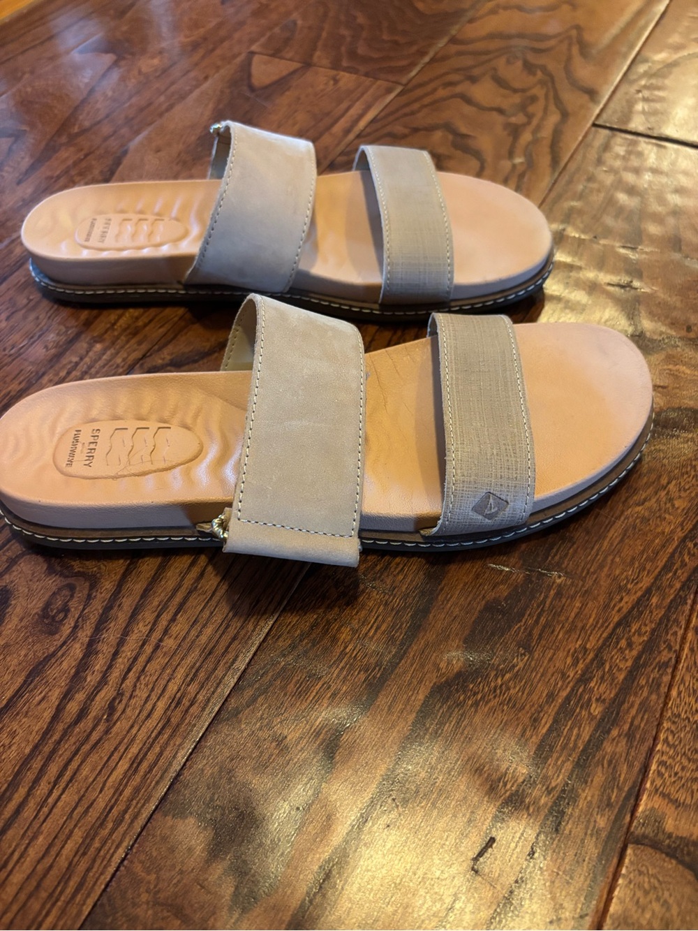 Women’s Sperry Neutral Beige Slide Sandals - Comfort Footbed
